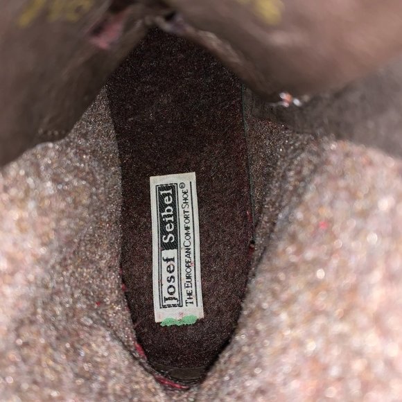 Josef Seibel Red leather patent boots - Picture 3 of 7